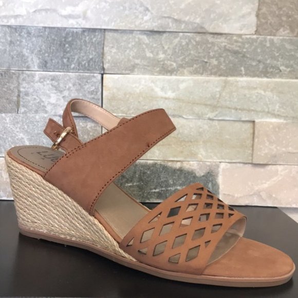 Lucca Lane Haldene Leather Wedge Sandal - Picture 8 of 10